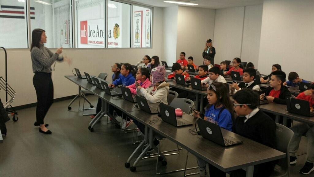 Torres students in a classroom for the STEM portion of the First Stride program